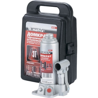 Домкрат бутылочный 3т h подъема 194–372 мм MATRIX MASTER