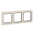 Стокгольм Рамка 3-местная белая с линией цвета черный EKF PROxima