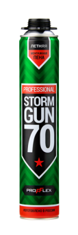 Пена монтажная проф PROFFLEX STORM GUN PRO 70  850мл