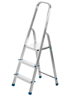 Стремянка LadderBel 3 ступени, алюминиевая