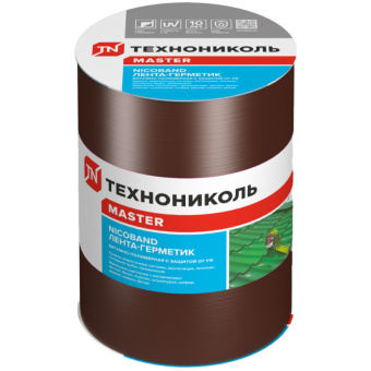 NICOBAND Самоклеящаяся герметизирующая лента коричневая 10м*15см
