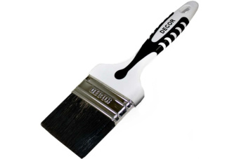 Кисть плоская 50*15 мм для грунта Black White 840-050