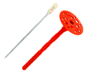 Дюбель для изоляции с металл.гвоздем и термовставкой 8х170 IZL-T (500шт)// Tech-KREP