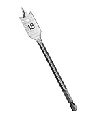 Сверло перовое по дереву 18*152 мм 6 гранный хвостовик VERTEXTOOLS