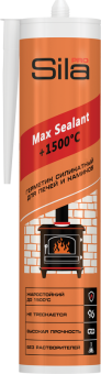 Герметик для печей и каминов Sila PRO Max +1500°C 280мл