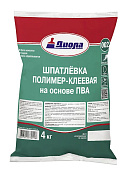 Шпатлевка полимер-клеевая (основа ПВА) Диола-002, 2 кг