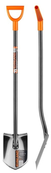 Лопата штыковая с мет. черенком  нержавейка  FINLAND 1983