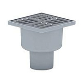 Трап вертикальный выпуск  50мм 150*150мм нерегулируемый решетка нерж. сталь сухой затвор ТQ5212