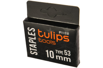 Скобы для степлера 10 мм тип 53 закаленная сталь 1000 шт Tulips IP11-310