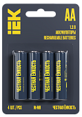 Аккумулятор AA 2700мАч GREEN Ni-MH (упак.4шт) IEK выписывать кратно упак. цена за упак. (120/10/4)