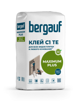 Клей для всех видов плитки Bergauf Keramik Maximum Plus, 25 кг