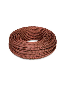 Провод витой ПВХ, 2х1,5 КОРИЧНЕВЫЙ  (бухта 50м)