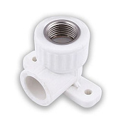 Угол полипропиленовый с креплением ВР 25х1/2" (60/20)