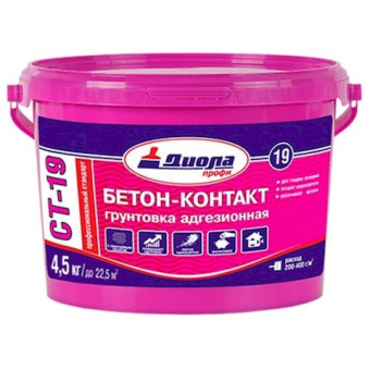 Бетон Контакт грунтовка ДИОЛА ПРОФ СТ-19  7,5 кг