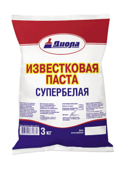 Известковая паста отбеленная, 15 кг