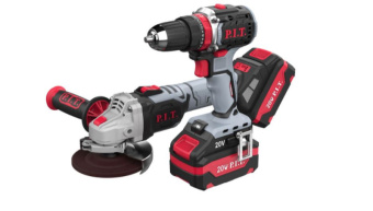 Набор инструментов PIT аккум. УШМ PWS20H-125B, дрель-шуруповерт PSB20H-10C