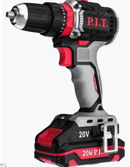 Дрель-шуруповерт PIT PSB20H-10C/1 X-DRIVER акк. 20В, 1*2,0Ah,ударный Li-ion, 40Нм, 2скор, ЗУ, кейс