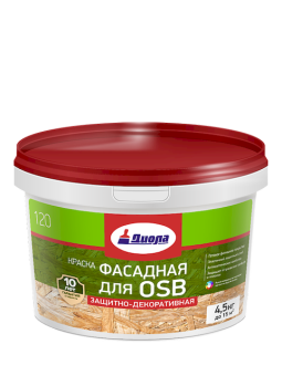 Краска ВД  Диола-120 фасадная для OSB 13кг