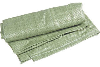 Мешок для строительного мусора полипропилен зеленый, 40 гр