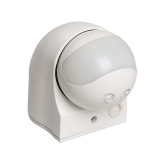 Датчик движения ДД 010 белый, макс.нагруз.1100Вт,угол обз.180град, дальн-ть 10м,IP44  (1/48) 