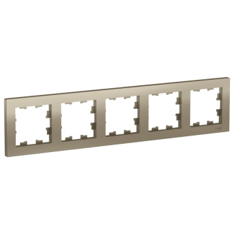 Рамка 5-пост. универсальная, шампань ATLASDESIGN