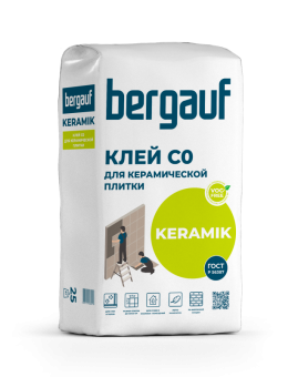 Клей для керамической плитки Bergauf Keramik С0, 25 кг Клей для керамической плитки Bergauf Keramik С0, 25 кг
