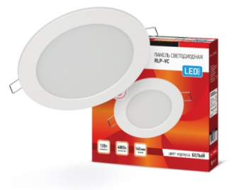 Панель светодиодная встраиваемая круглая 12Вт 4000К 960Лм 145 мм RLP-VC белая IP40 IN HOME