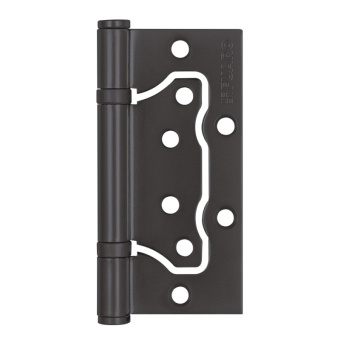 Петля дверная без врезки 100х75х2,5мм GR (графит) блистер FUARO