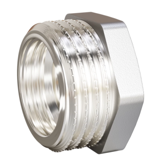 Футорка   1/2" НР x 3/8" ВР  никель LD Pride (230)