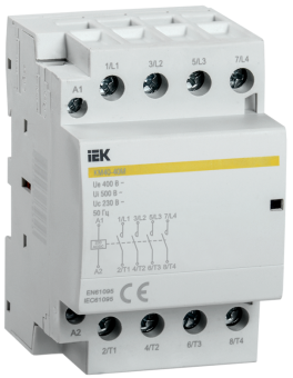 Контактор модульный КМ40-40М AC/DC IEK (упак.60/4)