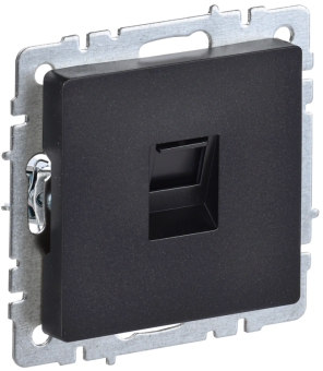 Механизм Розетки компьют. СП RJ45 кат.5E РК10-БрЧ черн. BRITE IEK (упак.100/10)