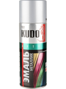 Эмаль металлик универсальная KUDO KU-1026 серебро