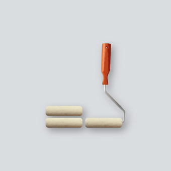 Валик 60 мм велюр+ запаска, ручка пластиковая 556-4055