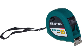 Рулетка 10 м*25 мм обрезиненный пластиковый корпус  магнитный зацеп KRAFTOOL 34022-10-25