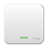 Выключатель ОП 1-кл. с подсветкой, изол.пл. 6А, 250В белый BLANCA (упак.15)