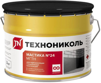 Мастика гидроизоляционная №24 ТЕХНОНИКОЛЬ 3кг