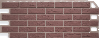 Фасадная панель Кирпич красный 1,14*0,48м