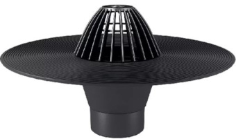 Воронка кровельная с листоуловителем  450*110