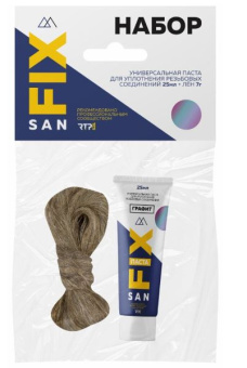 Комплект монтажный паста 25гр + лен 7 гр  "SANFIX" (50)
