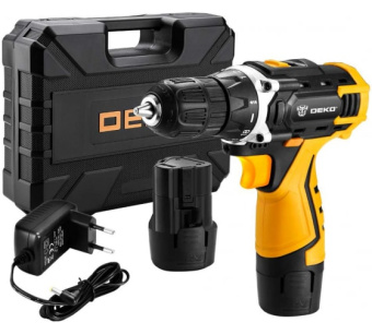 Дрель-шуруповерт аккумуляторный 12 В DECO DKCD12FU-Li