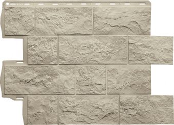 Фасадная панель Туф кремовый ЭКО 0,68*0,56м