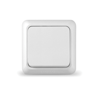 Выключатель ОП 1-кл. 10А 220В белый "Олимп" UNIVersal О0021