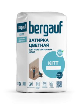Затирка для швов Bergauf Кitt белая, 25 кг