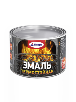 Эмаль термостойкая до +900°С Диола-510 чёрная 0,4л