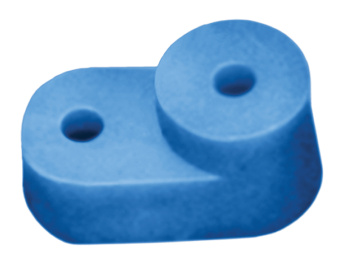 УГЛОВОЙ ИЗОЛЯТОР для  "О" шины синий (упак.4000/200)