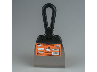 Шпатель 100 мм с черной ручкой 311-0100