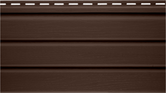 Планка софит коричневая неперфорированная Т-19 3000*230мм Альта Классика