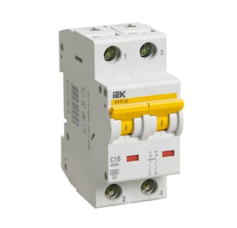 Авт. выкл. ВА47-29 2Р 25А 4,5кА х-ка С ИЭК (упак.72/6)