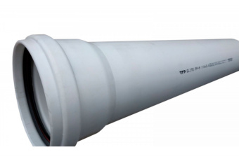 Труба ДУ110мм L- 1500мм толщ.стенки 3,4  белая  ELITE (10)