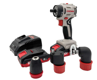 Дрель-шуруповерт аккумуляторная CROWN CT21131HQX-2 BMC 20 В